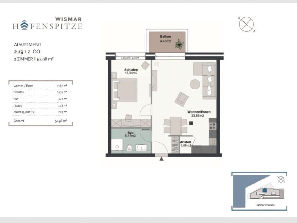 Hafenspitze App 19 Apartamento Wißmar Exterior foto